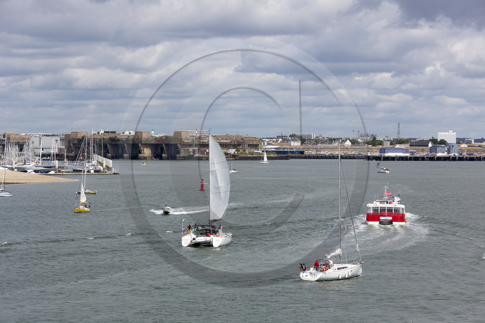 Rade de Lorient. Vue depuis Port-Louis Rade de Lorient. Vue depuis Port-Louis