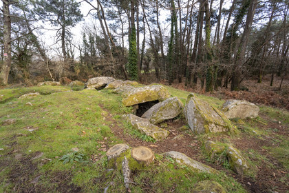The Mané-Ven-Guen or Toulvern dolmen located in Baden