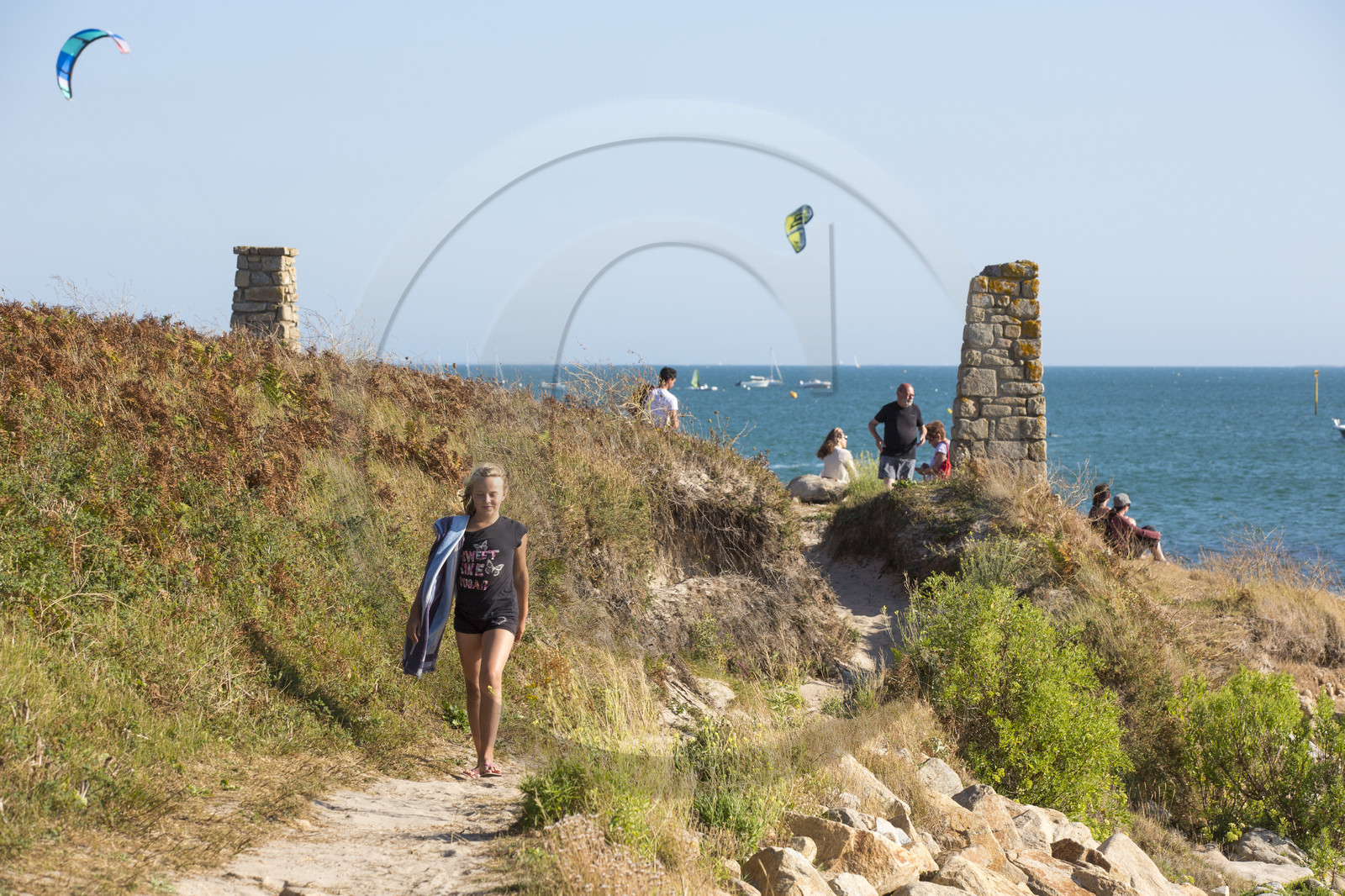 chemin littoral entre Saint Colomban et l'Anse du Pô.