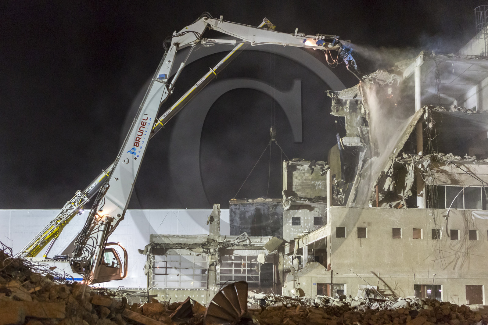 Chantier de démolition boulevard Cosmao du Manoir _ Chantier de la nouvelle Gare Chantier de démolition boulevard Cosmao du Manoir _ Chantier de la nouvelle Gare