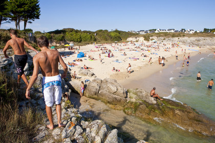 La plage du Pérello à Ploemeur