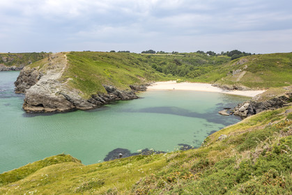 The beach of Herlin at Belle-Ile en mer.