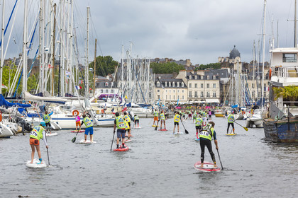 Morbihan paddle Trophy 2016 in the port of Vannes