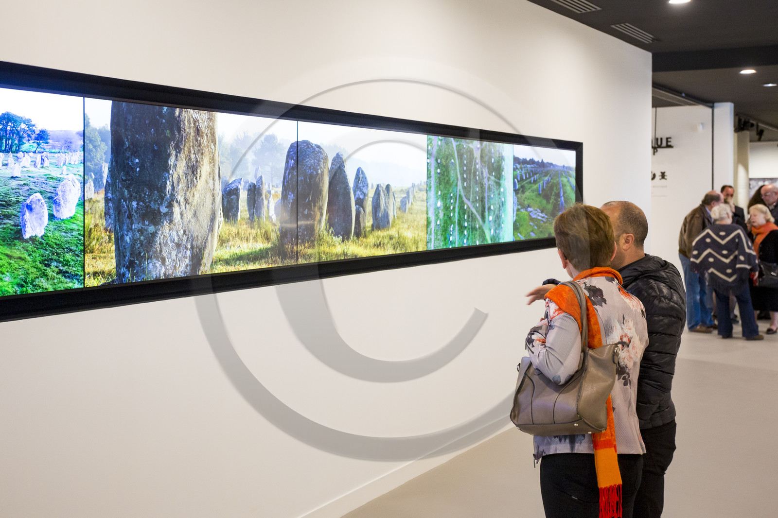 Inauguration of the megaliths house in Carnac.