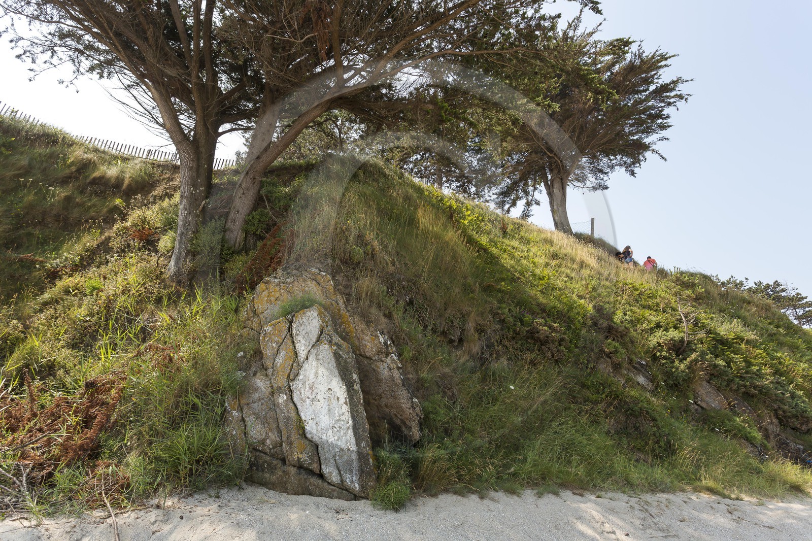 Le Saint Awawa sur la plage du Rougeret à Saint-Jacut de la Mer ( 22 ).
