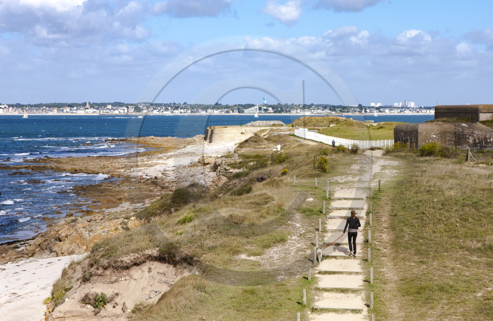Chemin littoral de la pointe des Saisies à Gâvres
