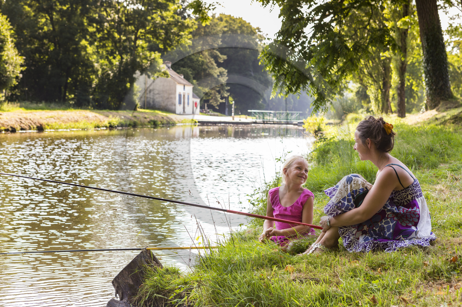 Pêche loisir en famille dans le Blavet
