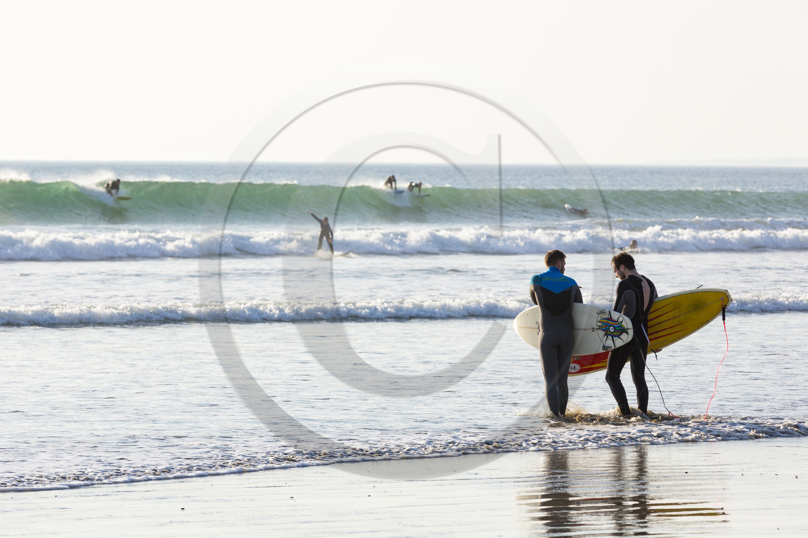 Surf sur la plages du Loch à Guidel