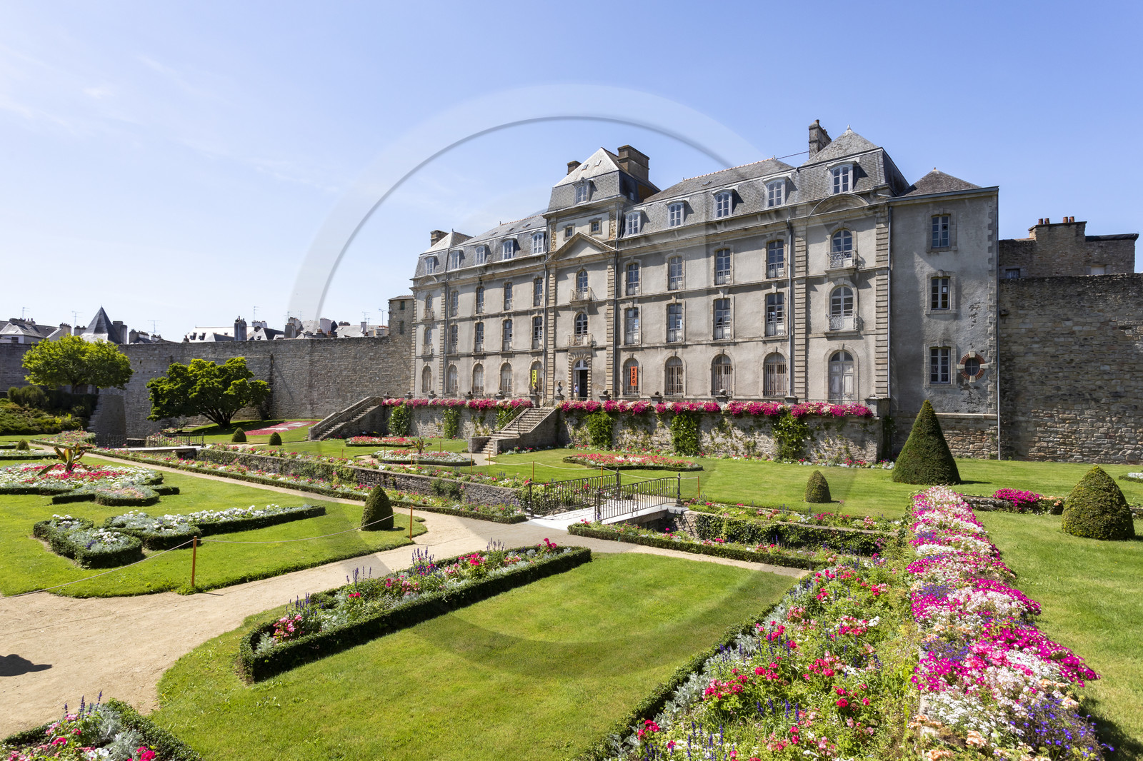 Le jardin et le château de l'Hermine à Vannes