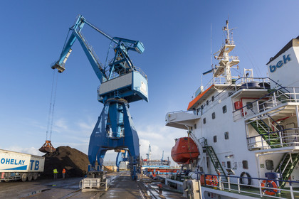 the commercial port of Lorient.