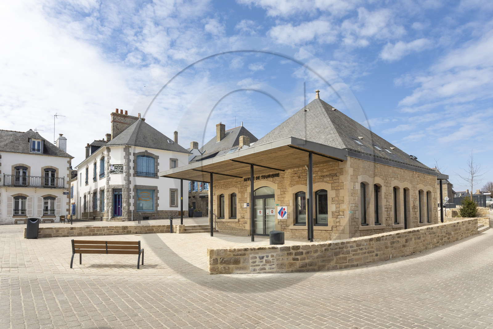 Le bourg de Carnac, Morbihan