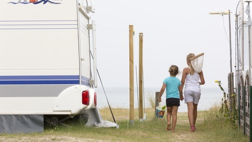 Le camping des sables Blancs _ Plouharnel