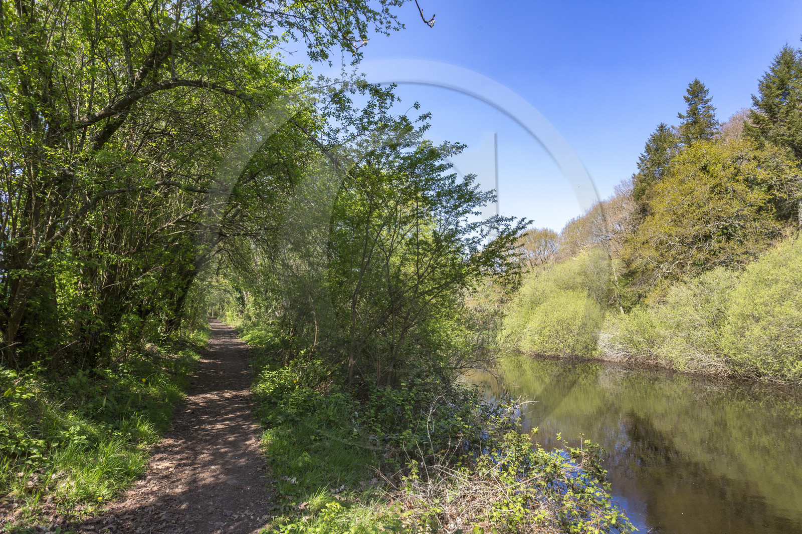 Landscape along the Scorff. Pont-Scorff