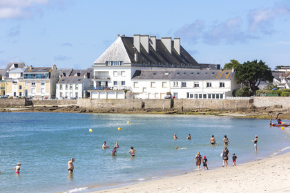the beach of Stole in Ploemeur