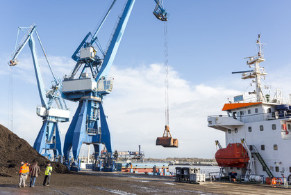 the commercial port of Lorient.