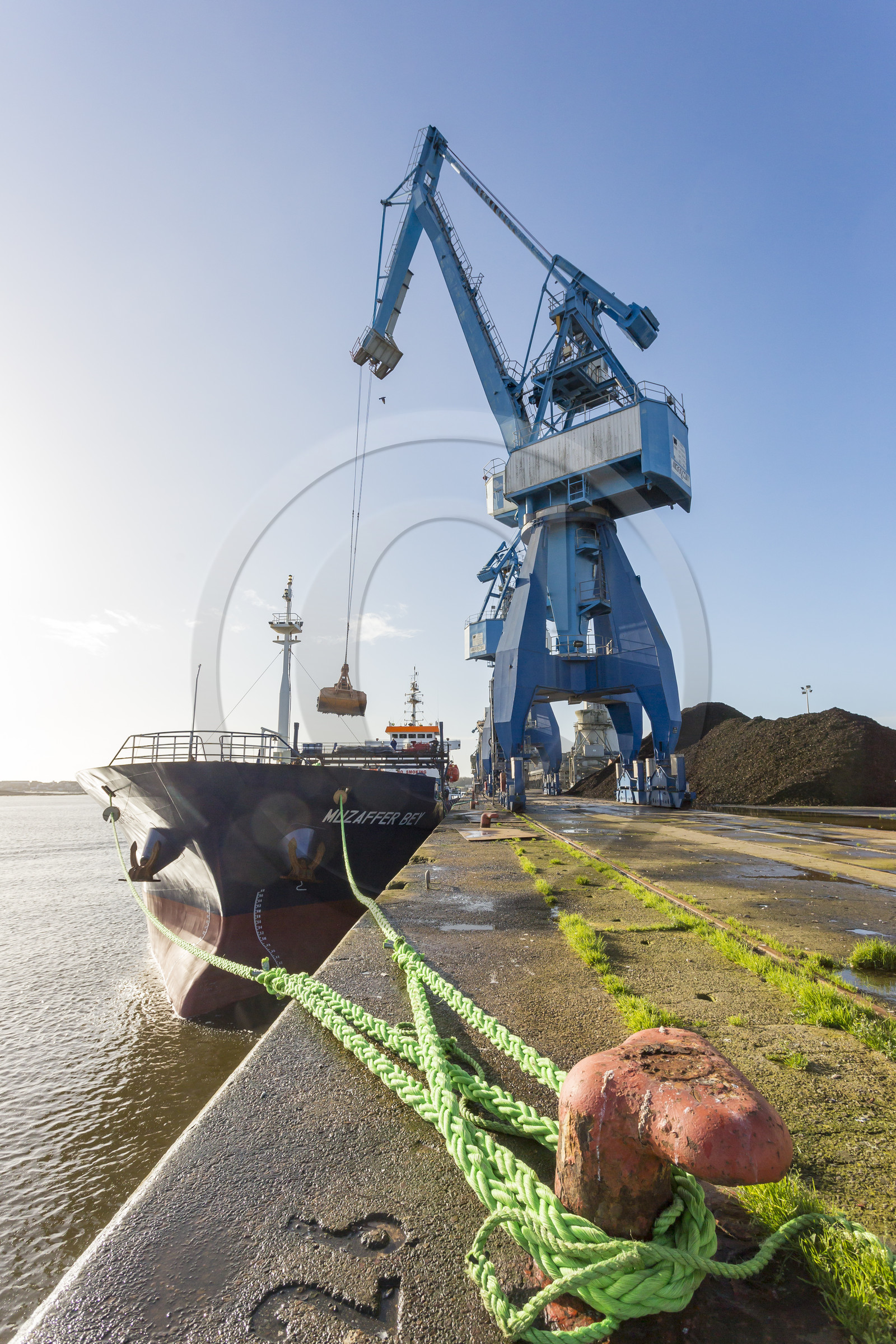 the commercial port of Lorient. the commercial port of Lorient.