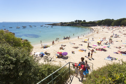 La plage du Pérello à Ploemeur.