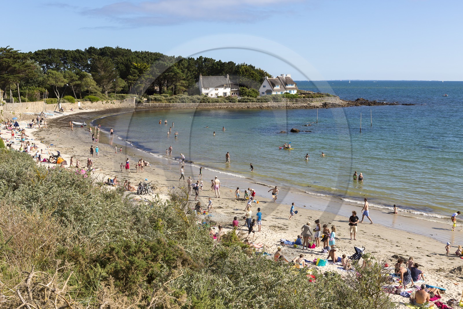 La plage de Kervillen _ La Trinite sur mer La plage de Kervillen _ La Trinite sur mer