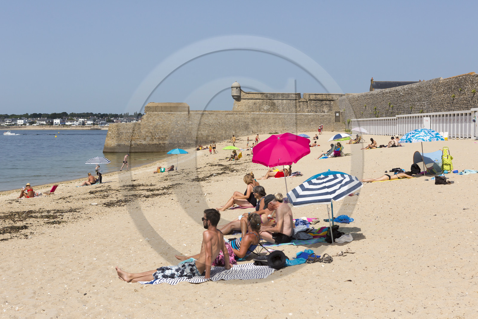 La plage des Pâtis à Port-Louis