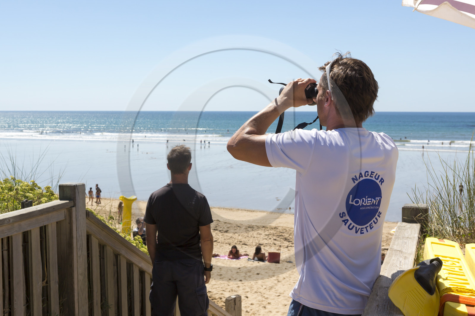 Surveillance des plages. Ploemeur