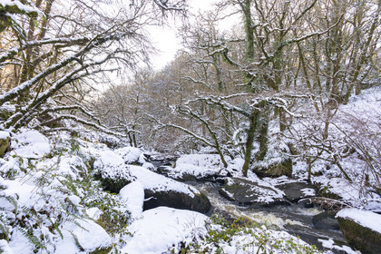 The granite chaos of Toul Goulic under the snow.