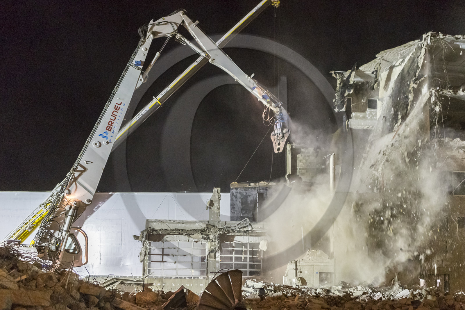 Chantier de démolition boulevard Cosmao du Manoir _ Chantier de la nouvelle Gare Chantier de démolition boulevard Cosmao du Manoir _ Chantier de la nouvelle Gare