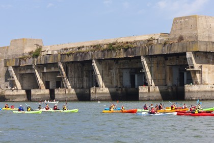 Rando kayak _ passage devant la BSM