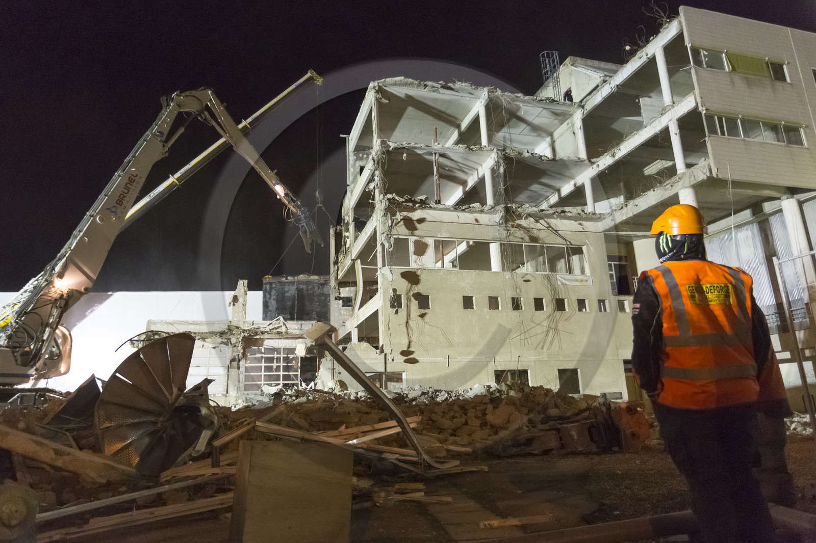 Chantier de démolition boulevard Cosmao du Manoir _ Chantier de la nouvelle Gare Chantier de démolition boulevard Cosmao du Manoir _ Chantier de la nouvelle Gare